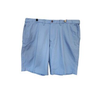 Lands End Mens Traditional Fit Light Blue Chino Shorts Size 42